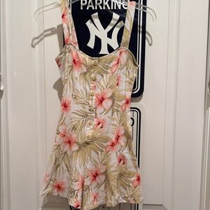 Forever 21 Tropical Flower Romper
